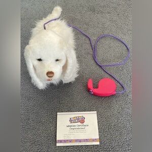 GoGo FurReal Interactive Plush Dog with Pink Leash/Remote